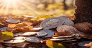 Metal detecting image showing Forgotten Coins US 2 Cent 3 Cent Pieces