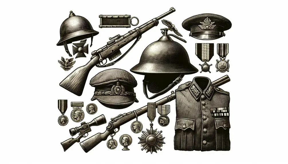 characteristics of military artifacts