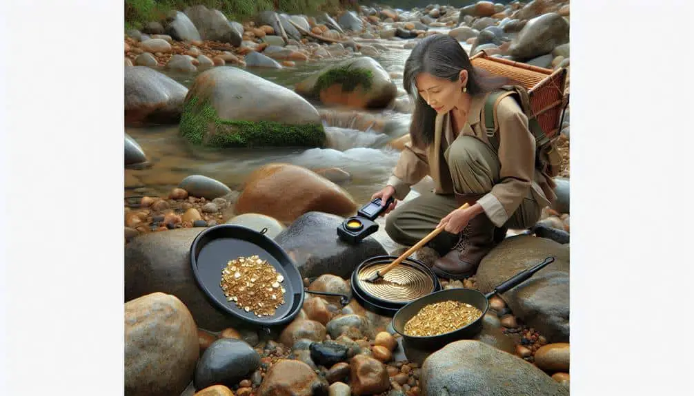 Gold Panning River Techniques