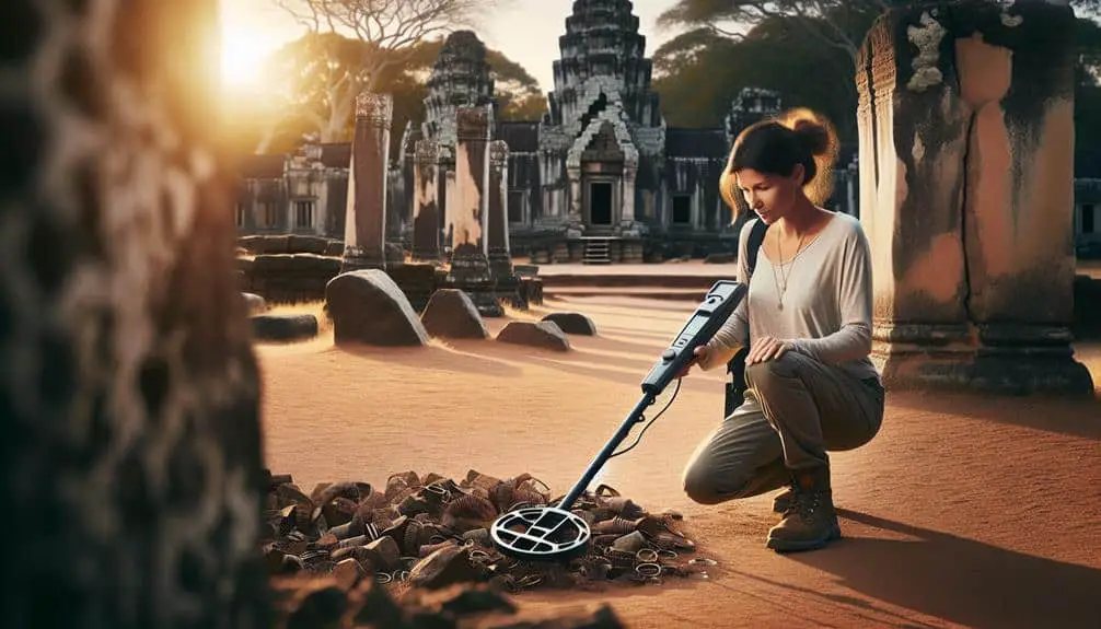 metal detecting at landmarks