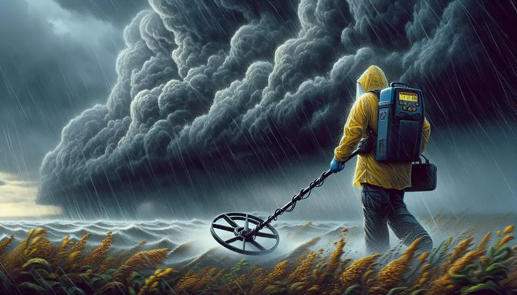 metal detecting in extreme weather