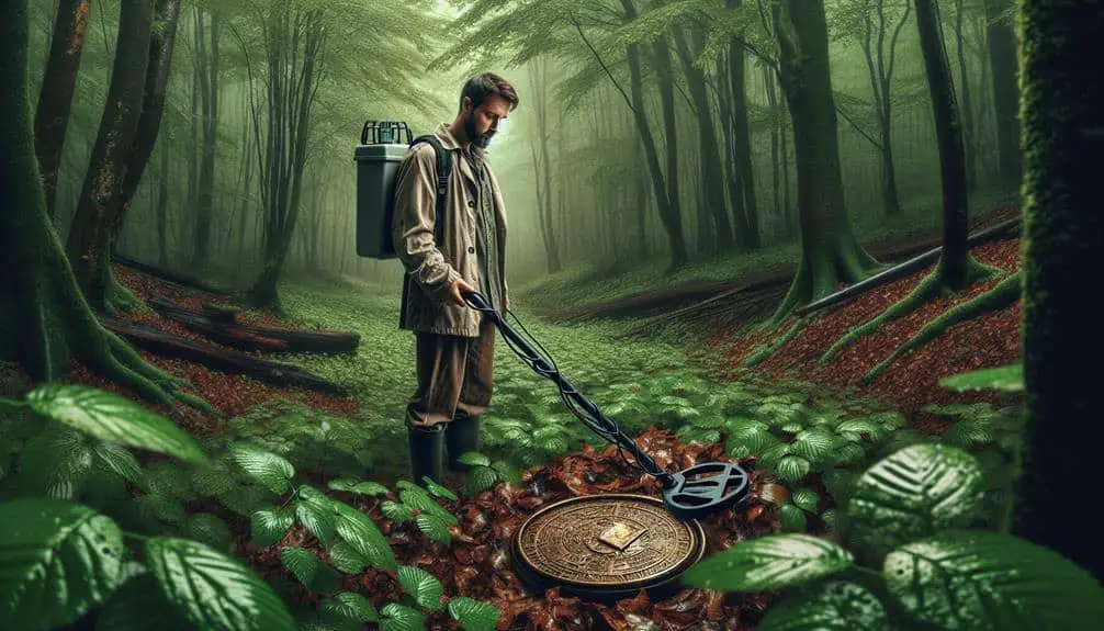 metal detecting in forests