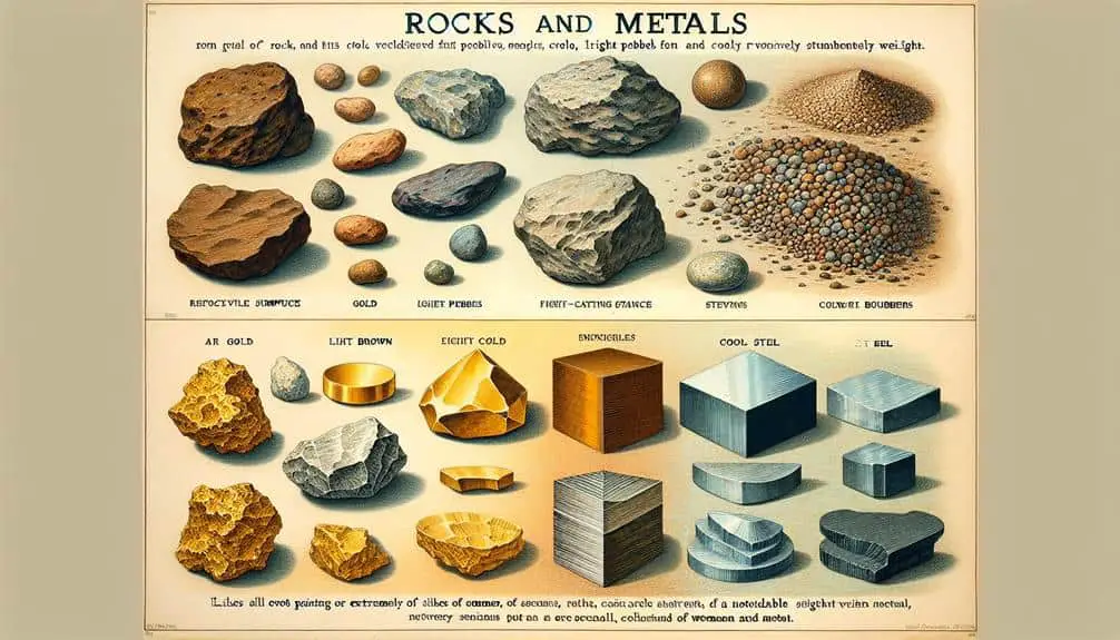 Rocks Vs Metals Comparison