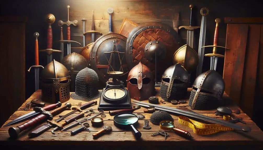 antique weapons and armor