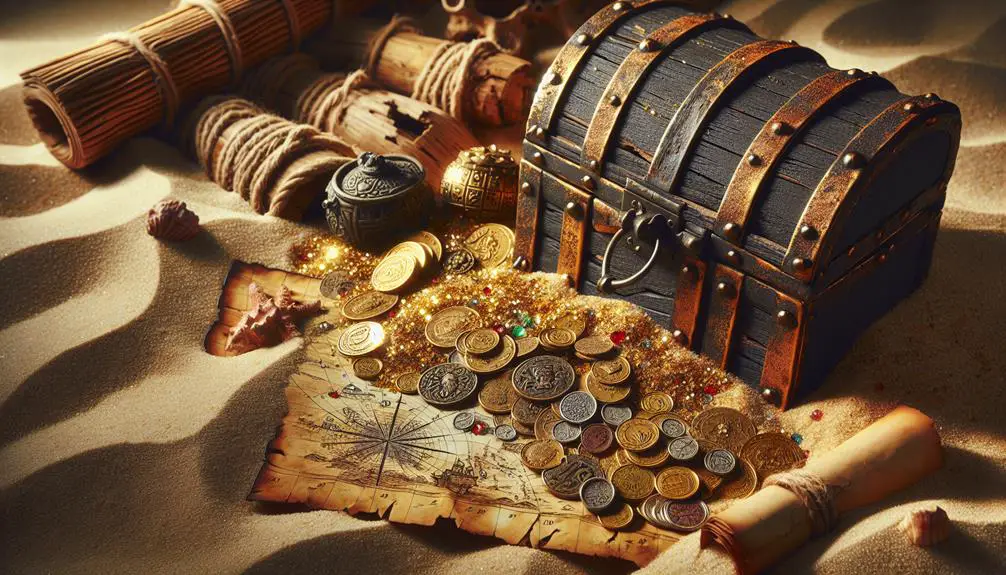 discovering pirate treasure trove