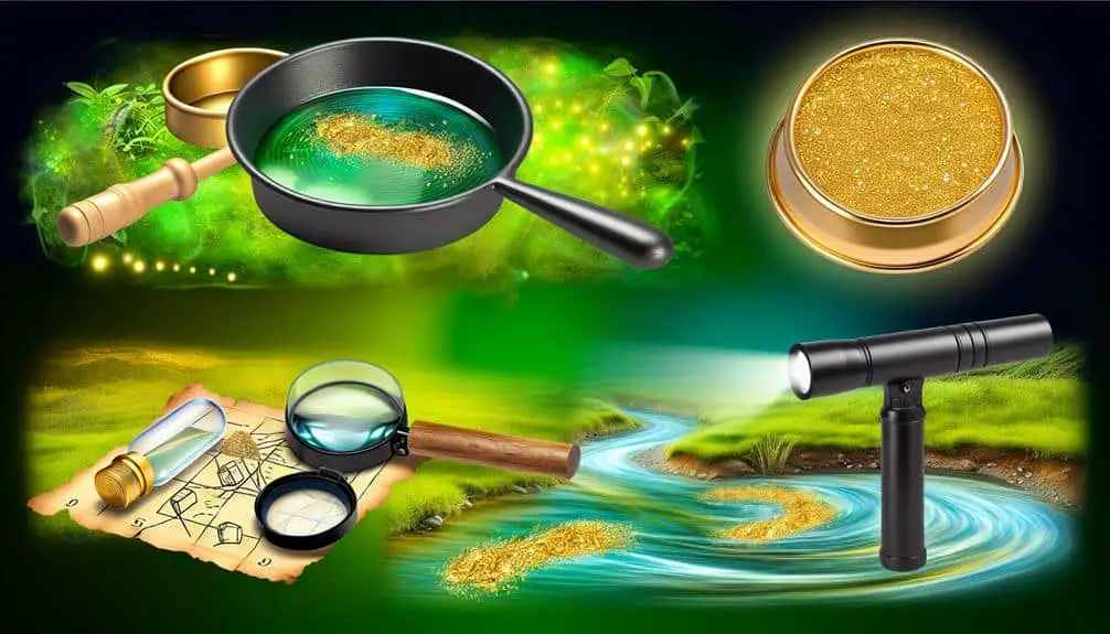 gold panning in rivers