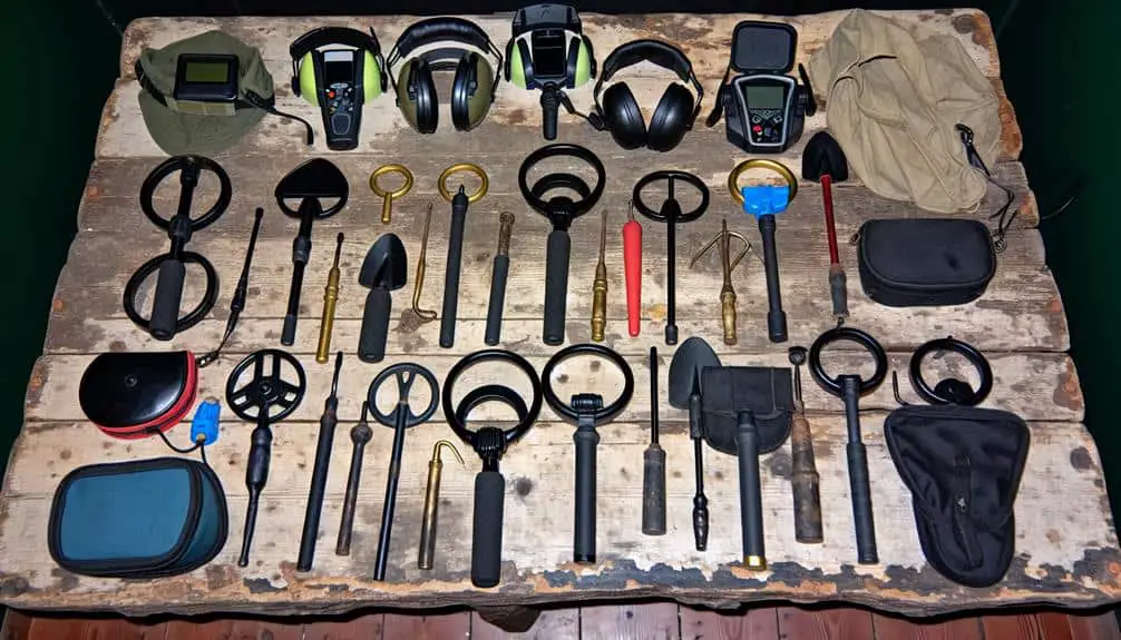 metal detecting equipment list