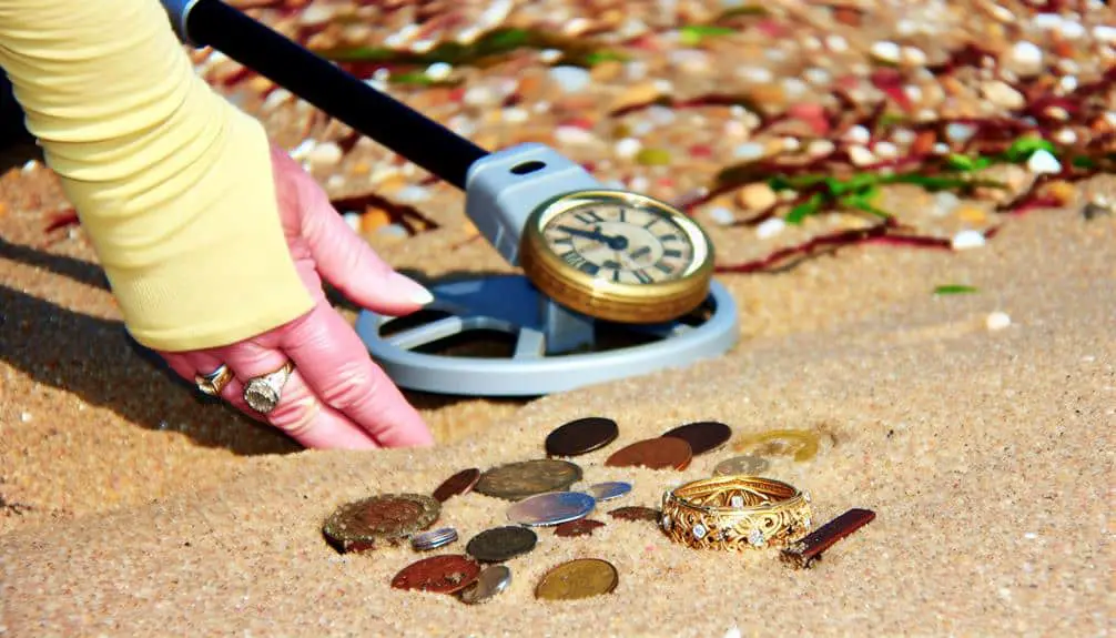 metal detector finds lost items