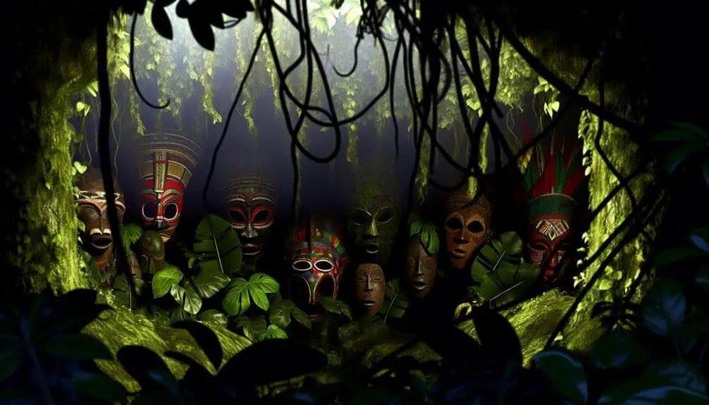 mysterious african tribal masks