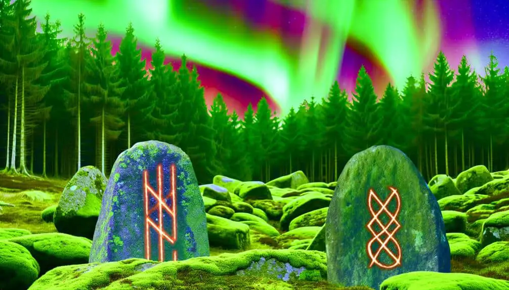 mysterious nordic rune stones