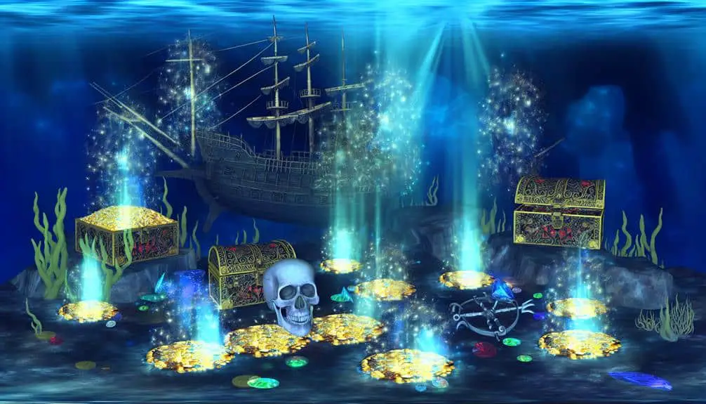 pirate treasures lost underwater