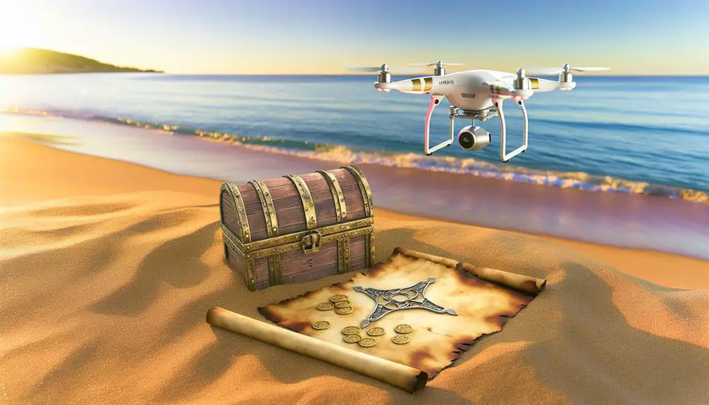 treasure hunting with drones