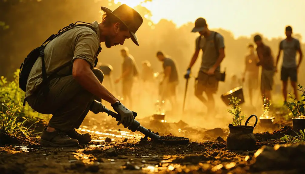 competing in metal detecting