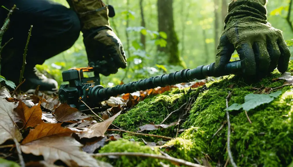 detector care in woods
