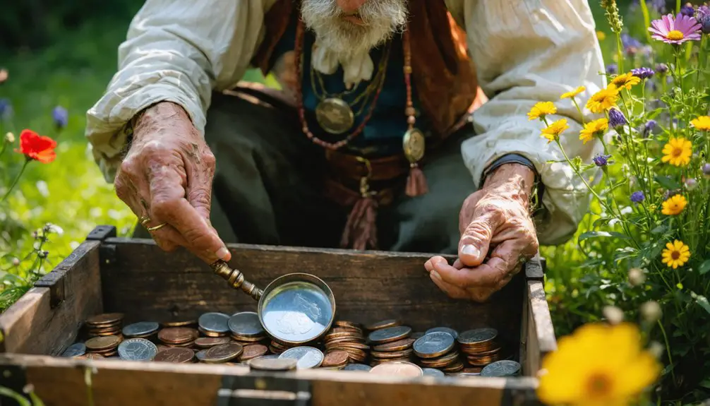 discovering valuable coin treasures