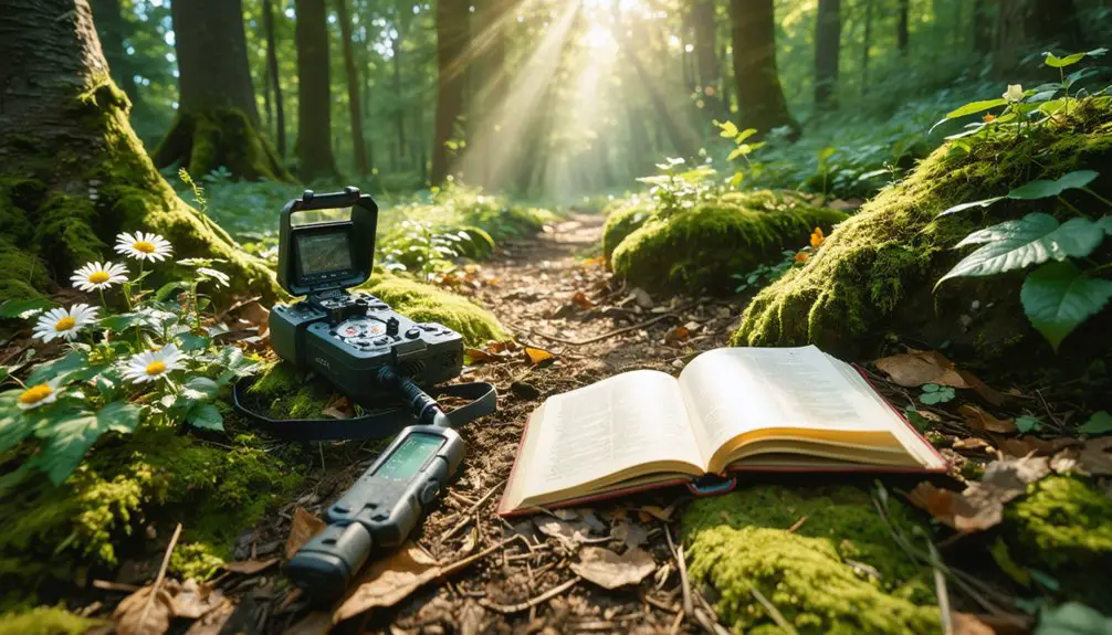 forest metal detecting adventure