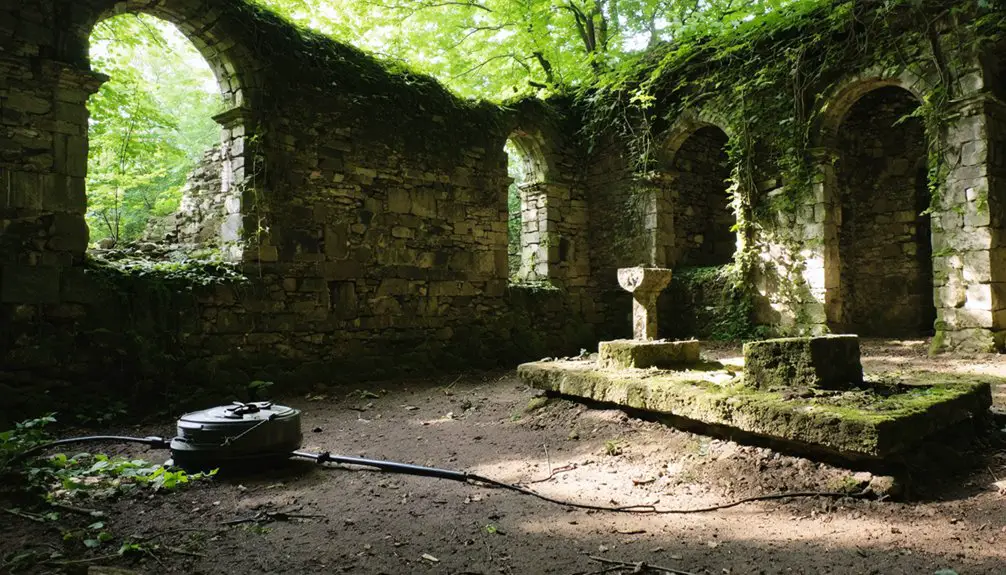 metal detecting in churches