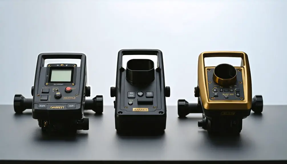 Metal detecting image related to Garrett At Series Comparison At Pro Vs Max Vs Gold