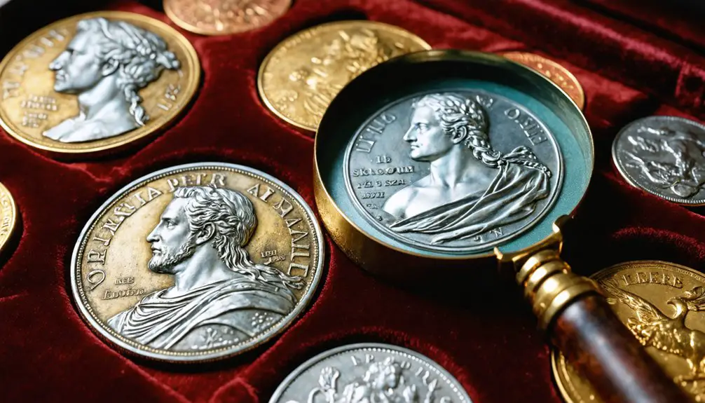 rare coins with engravings