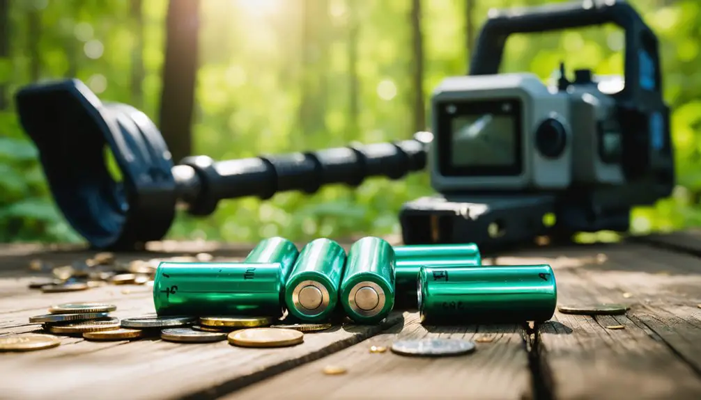 rechargeable batteries for detecting