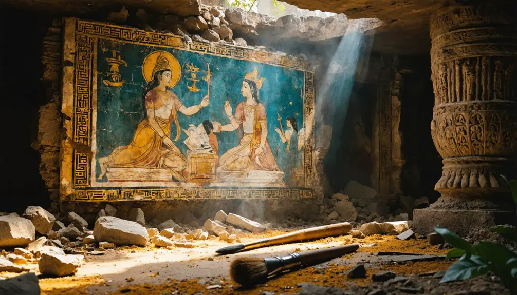 ancient fresco techniques analysis