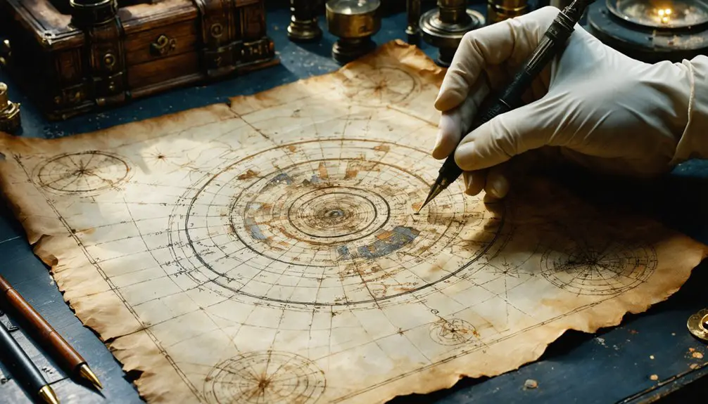 authenticating pirate map symbols