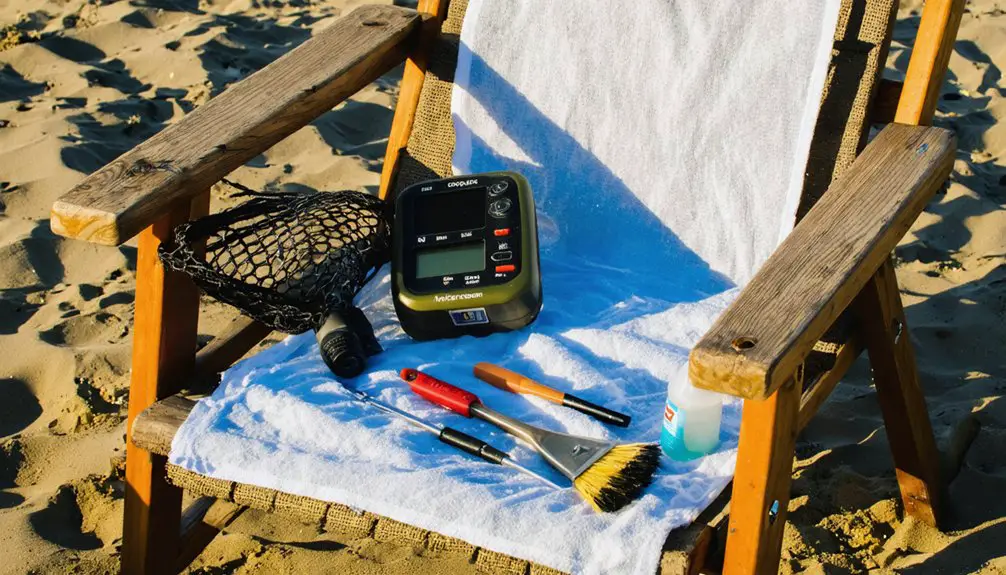 beach metal detecting care