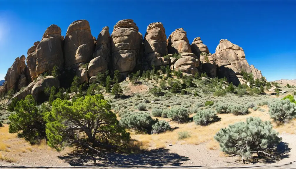 dramatic granite formations landscape