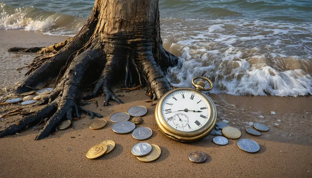 erosion reveals hidden treasures