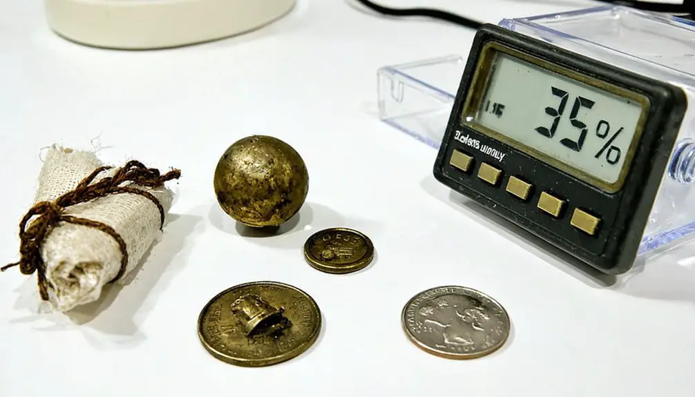 humidity control for artifacts