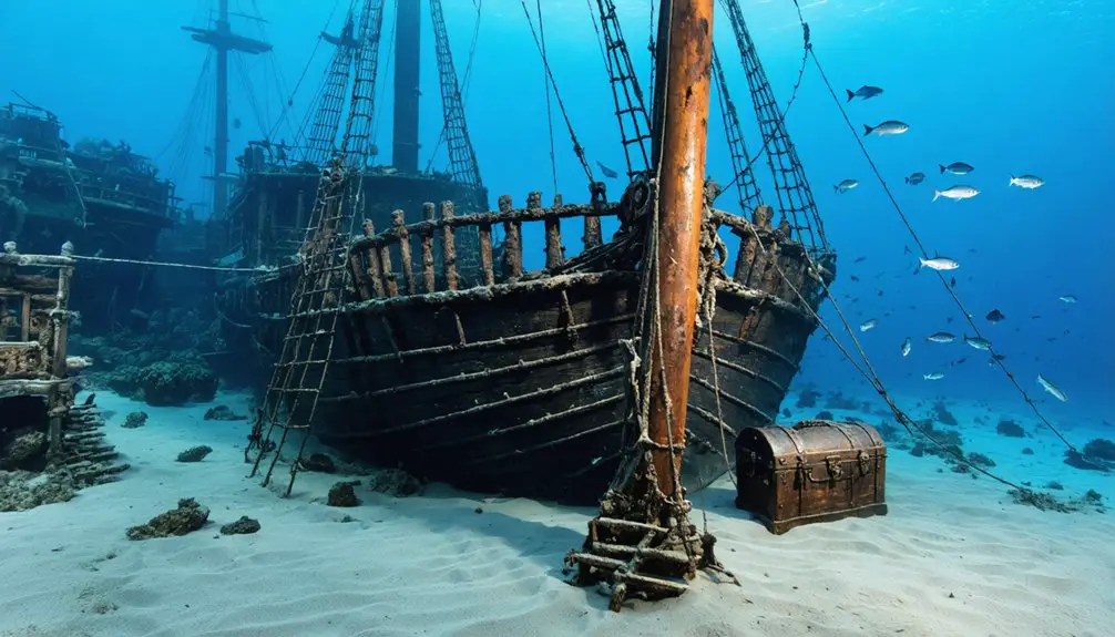locate lost treasure ship