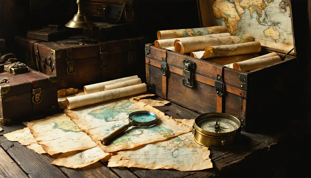 locating historic treasure maps