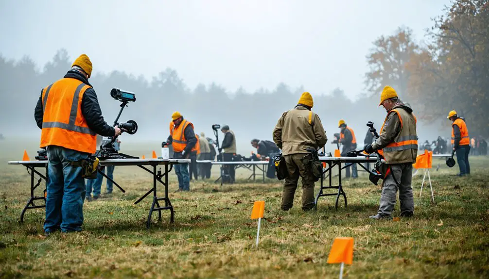 metal detecting event participation