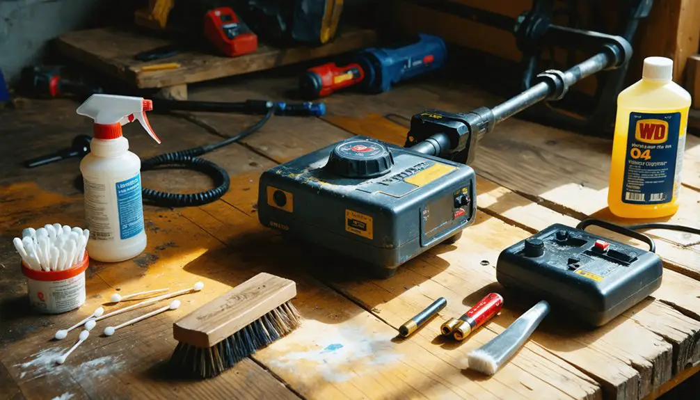 metal detecting tool upkeep