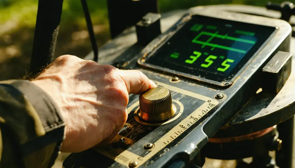 metal detector sensitivity adjustment