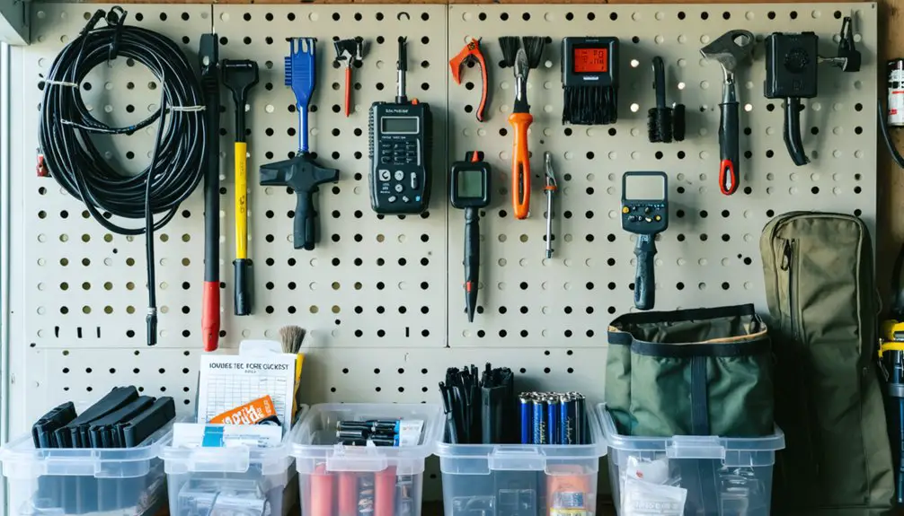 metal detector storage tips