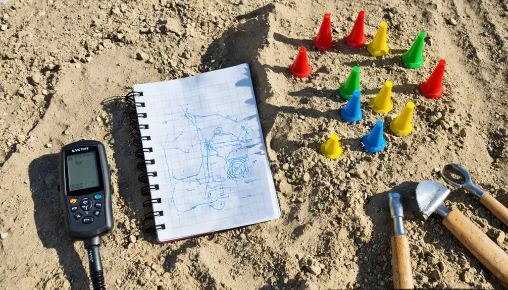 meticulous documentation for metal detecting