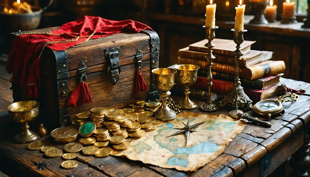 pirate treasure storage display