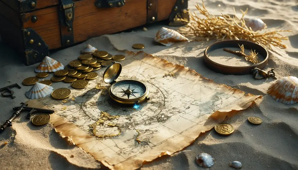 searching for pirate treasures