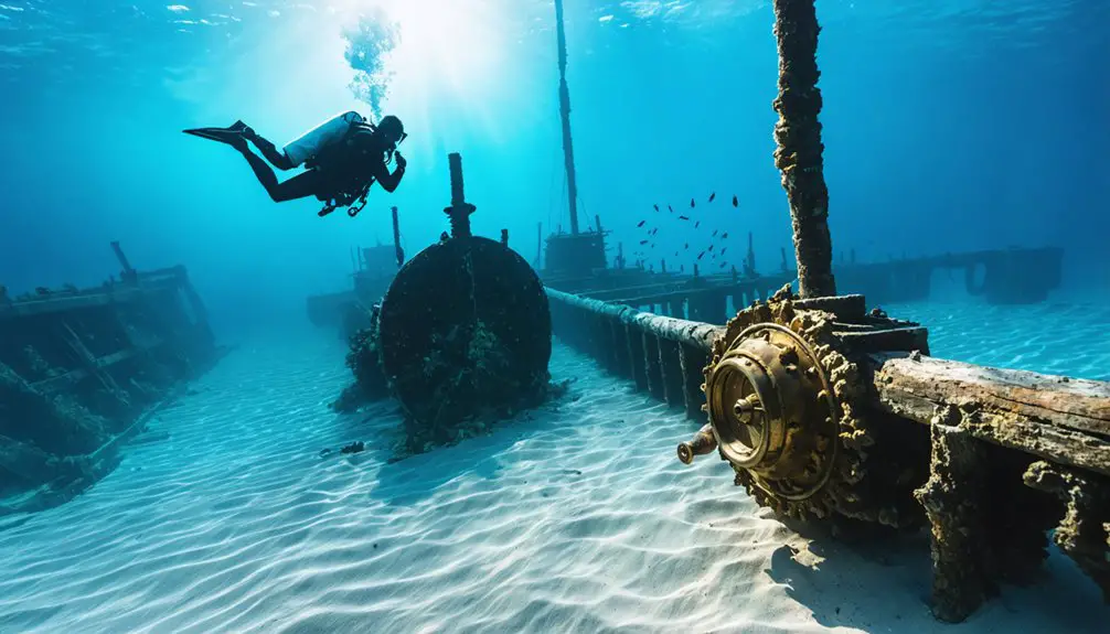searching for treasure ships