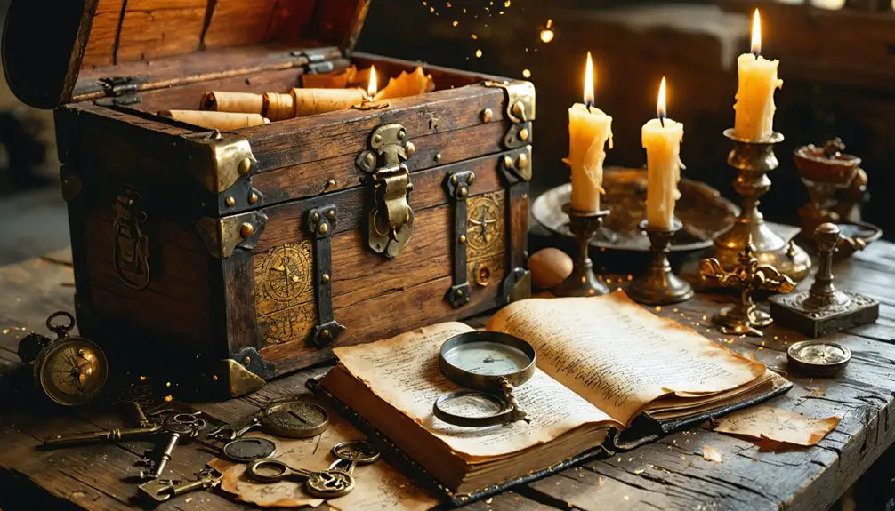 solving puzzles for treasure