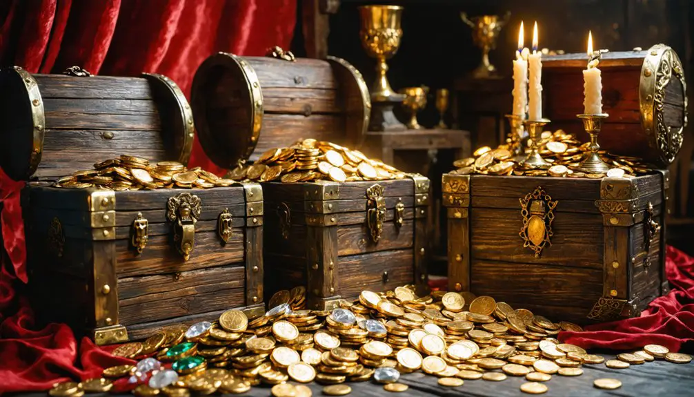 treasure filled pirate chests