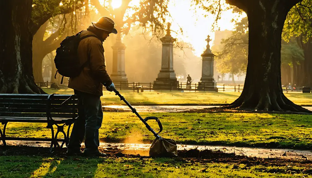 treasure hunting in parks