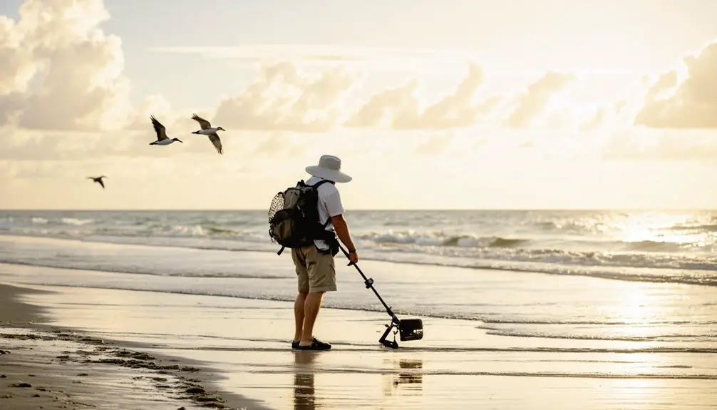 treasure hunting on beaches