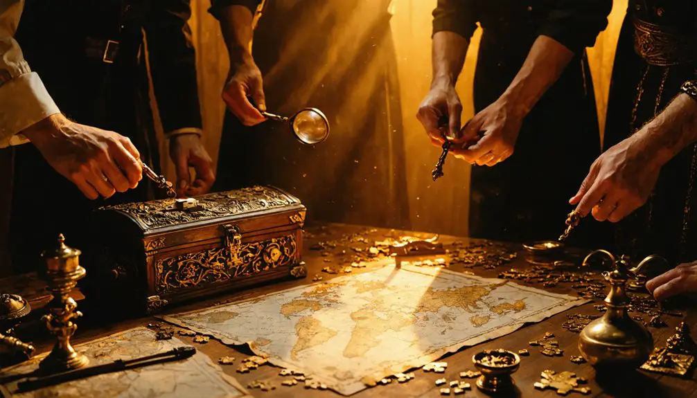 treasure hunting puzzle solvers
