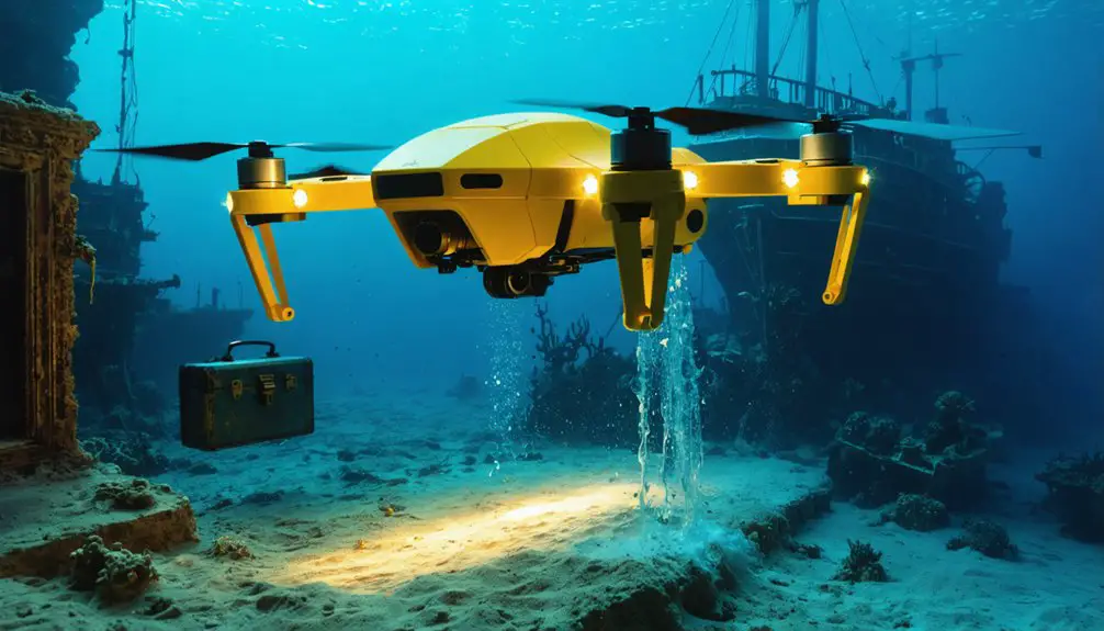 treasure hunting underwater drone