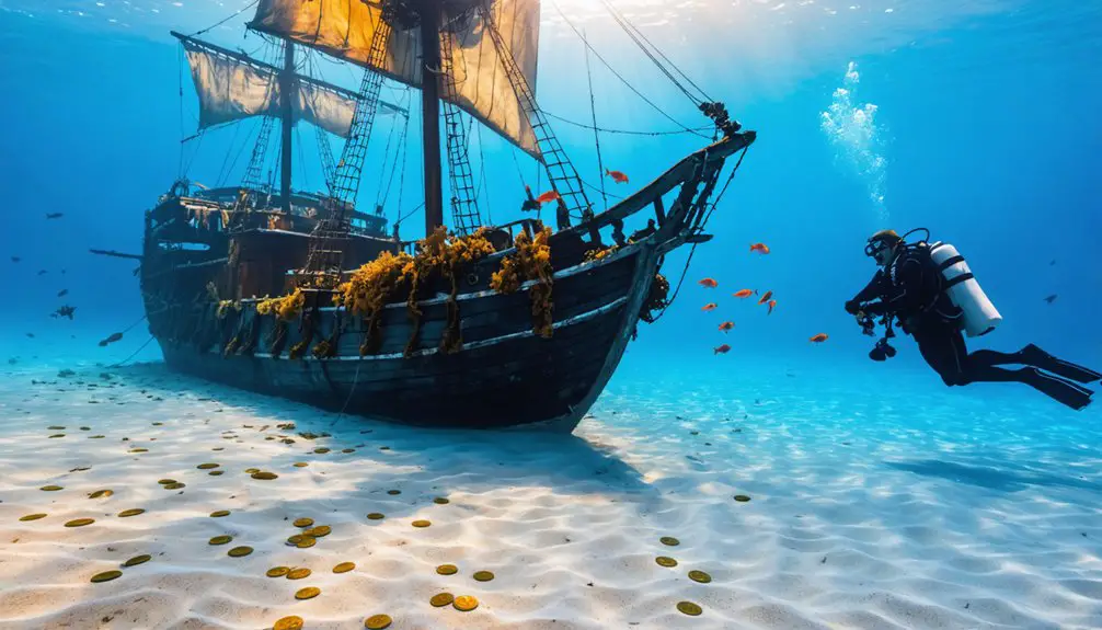 treasure hunting underwater expedition
