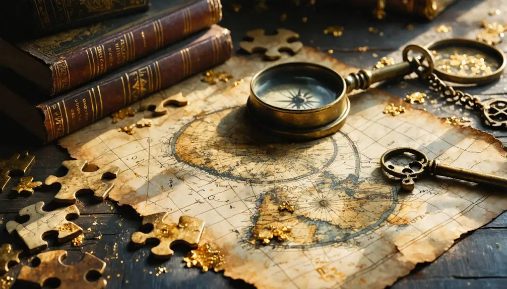 treasure hunting with puzzles