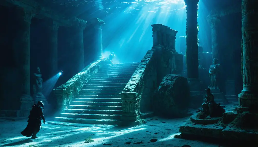 underwater exploration of ruins