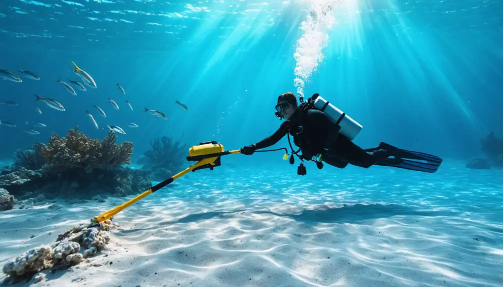 underwater metal detecting tips